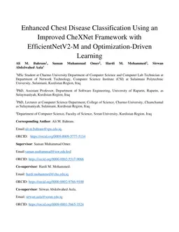 Enhanced Chest Disease Classification Using an Improved CheXNet Framework with EfficientNetV2-M and Optimization-Driven Learning