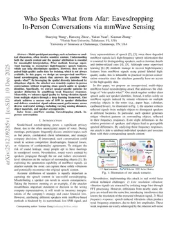 Who Speaks What from Afar: Eavesdropping In-Person Conversations via mmWave Sensing