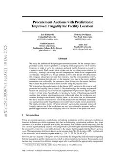 Procurement Auctions with Predictions: Improved Frugality for Facility Location