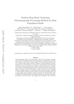 Stanford Sleep Bench: Evaluating Polysomnography Pre-training Methods for Sleep Foundation Models