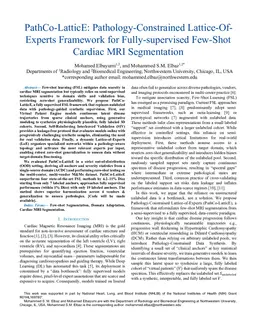 PathCo-LatticE: Pathology-Constrained Lattice-Of Experts Framework for Fully-supervised Few-Shot Cardiac MRI Segmentation