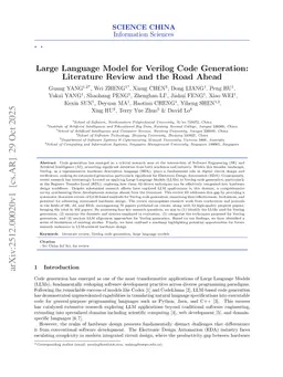 Large Language Model for Verilog Code Generation: Literature Review and the Road Ahead
