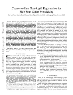Coarse-to-Fine Non-Rigid Registration for Side-Scan Sonar Mosaicking