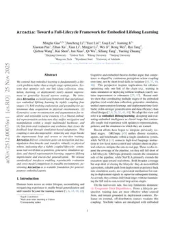 Arcadia: Toward a Full-Lifecycle Framework for Embodied Lifelong Learning
