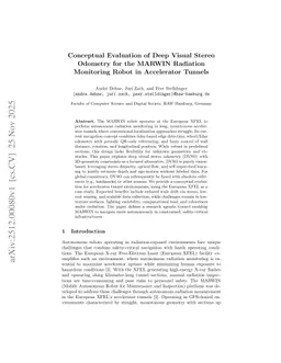 Conceptual Evaluation of Deep Visual Stereo Odometry for the MARWIN Radiation Monitoring Robot in Accelerator Tunnels