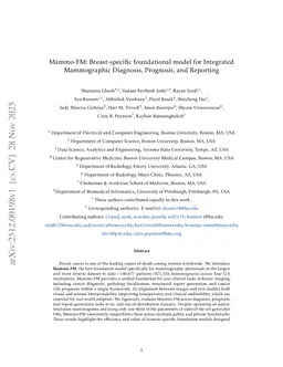 Mammo-FM: Breast-specific foundational model for Integrated Mammographic Diagnosis, Prognosis, and Reporting
