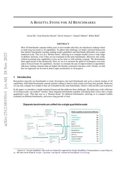 A Rosetta Stone for AI Benchmarks