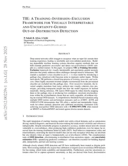 TIE: A Training-Inversion-Exclusion Framework for Visually Interpretable and Uncertainty-Guided Out-of-Distribution Detection