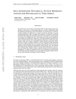 Self-Supervised Dynamical System Representations for Physiological Time-Series