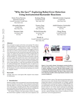 "Why the face?": Exploring Robot Error Detection Using Instrumented Bystander Reactions