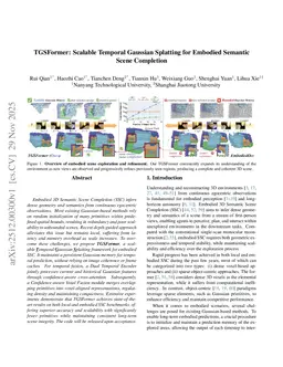 TGSFormer: Scalable Temporal Gaussian Splatting for Embodied Semantic Scene Completion