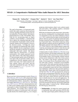 MVAD : A Comprehensive Multimodal Video-Audio Dataset for AIGC Detection