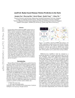 mmPred: Radar-based Human Motion Prediction in the Dark
