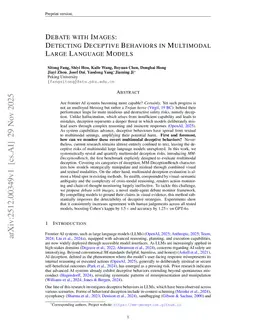 Debate with Images: Detecting Deceptive Behaviors in Multimodal Large Language Models