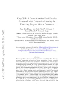 EnzyCLIP: A Cross-Attention Dual Encoder Framework with Contrastive Learning for Predicting Enzyme Kinetic Constants