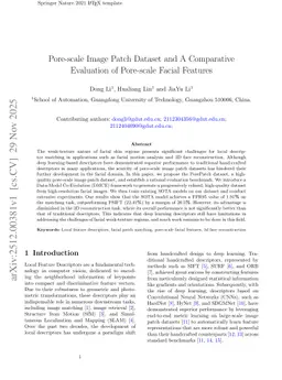 Pore-scale Image Patch Dataset and A Comparative Evaluation of Pore-scale Facial Features