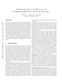 An Empirical Study on the Effectiveness of Incorporating Offline RL As Online RL Subroutines