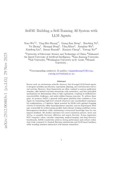 SelfAI: Building a Self-Training AI System with LLM Agents