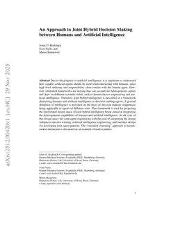 An Approach to Joint Hybrid Decision Making between Humans and Artificial Intelligence