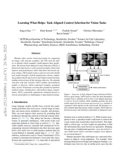 Learning What Helps: Task-Aligned Context Selection for Vision Tasks