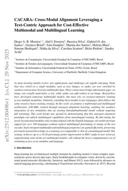 CACARA: Cross-Modal Alignment Leveraging a Text-Centric Approach for Cost-Effective Multimodal and Multilingual Learning