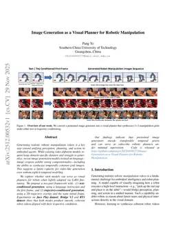 Image Generation as a Visual Planner for Robotic Manipulation
