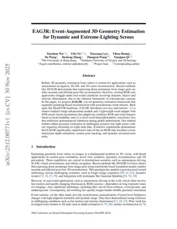 EAG3R: Event-Augmented 3D Geometry Estimation for Dynamic and Extreme-Lighting Scenes