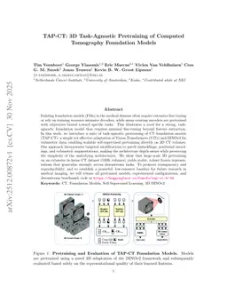 TAP-CT: 3D Task-Agnostic Pretraining of Computed Tomography Foundation Models
