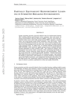 Partially Equivariant Reinforcement Learning in Symmetry-Breaking Environments