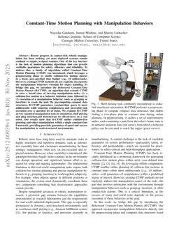 Constant-Time Motion Planning with Manipulation Behaviors