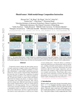PhotoFramer: Multi-modal Image Composition Instruction