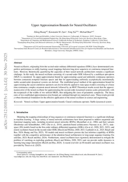 Upper Approximation Bounds for Neural Oscillators