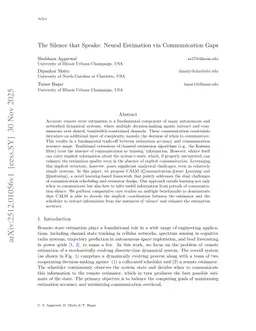 The Silence that Speaks: Neural Estimation via Communication Gaps