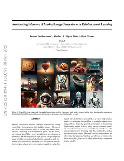 Accelerating Inference of Masked Image Generators via Reinforcement Learning