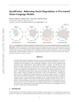 SocialFusion: Addressing Social Degradation in Pre-trained Vision-Language Models