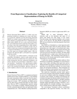 From Regression to Classification: Exploring the Benefits of Categorical Representations of Energy in MLIPs