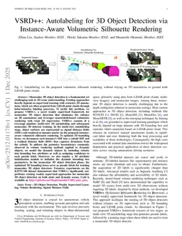 VSRD++: Autolabeling for 3D Object Detection via Instance-Aware Volumetric Silhouette Rendering