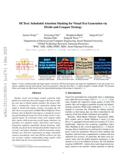 DCText: Scheduled Attention Masking for Visual Text Generation via Divide-and-Conquer Strategy
