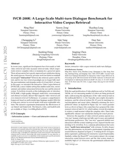 IVCR-200K: A Large-Scale Multi-turn Dialogue Benchmark for Interactive Video Corpus Retrieval