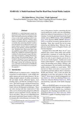 MARSAD: A Multi-Functional Tool for Real-Time Social Media Analysis