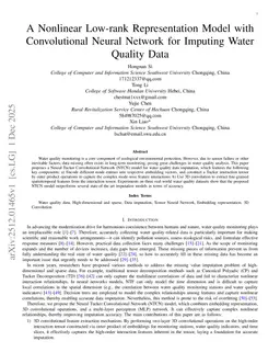 Neural Tucker Convolutional Network for Water Quality Analysis