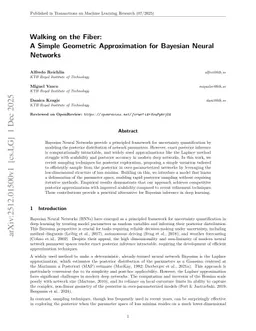 Walking on the Fiber: A Simple Geometric Approximation for Bayesian Neural Networks