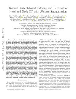 Toward Content-based Indexing and Retrieval of Head and Neck CT with Abscess Segmentation