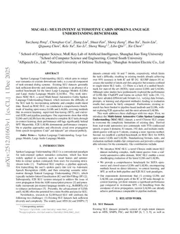 MAC-SLU: Multi-Intent Automotive Cabin Spoken Language Understanding Benchmark