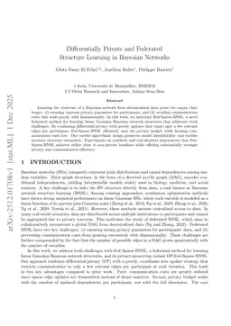Differentially Private and Federated Structure Learning in Bayesian Networks