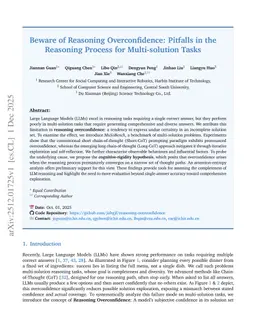 Beware of Reasoning Overconfidence: Pitfalls in the Reasoning Process for Multi-solution Tasks