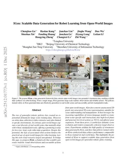 IGen: Scalable Data Generation for Robot Learning from Open-World Images