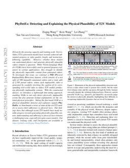 PhyDetEx: Detecting and Explaining the Physical Plausibility of T2V Models