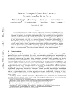 Domain-Decomposed Graph Neural Network Surrogate Modeling for Ice Sheets