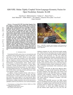 KM-ViPE: Online Tightly Coupled Vision-Language-Geometry Fusion for Open-Vocabulary Semantic SLAM